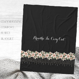 Cozymaxxing Kalmerend Comfort Bloemen Fleece Deken