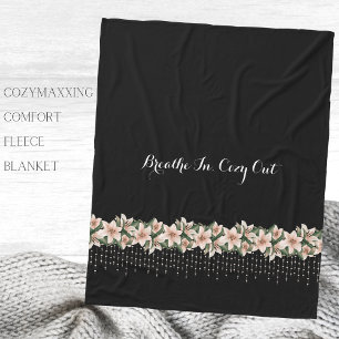 Cozymaxxing Kalmerend Comfort Bloemengeur fleece d Deken