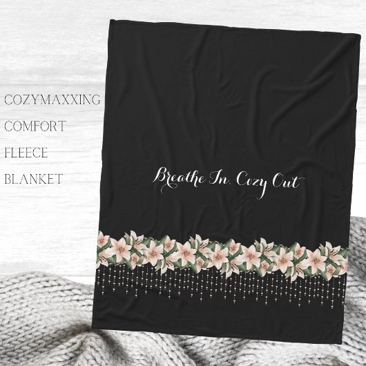 Cozymaxxing Kalmerend Comfort Bloemengeur fleece d Deken