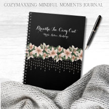 Cozymaxxing Mindful Momenten Dagboek Zwart & Bloem