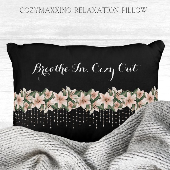 Cozymaxxing Mindful Moments Relaxation Pillow Accent Kussen (Enhance your cozymaxxing sanctuary with the Cozymaxxing Mindful Moments Relaxation throw pillow)