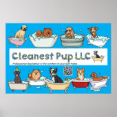 CP Blauw Poster (Voorkant)