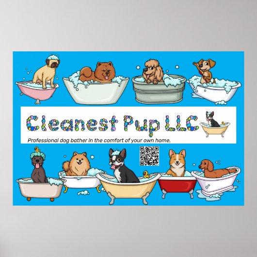 CP Blauw Poster (Voorkant)