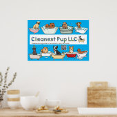 CP Blauw Poster (Keuken)