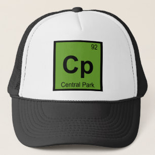 Cp - Central Park New York City Chemisch symbool Trucker Pet