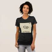 Cp - Kat Mens Funny Chemie Element Symbool T-shirt (Voorkant volledig)
