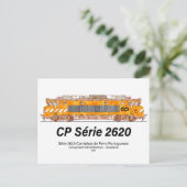 CP Serie 2620 elektrische locomotief. Nez-Casse Lo Briefkaart (Staand voorkant)