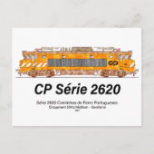 CP Serie 2620 elektrische locomotief. Nez-Casse Lo Briefkaart (Voorkant)