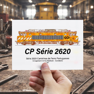 CP Serie 2620 Elektrische Locomotief. Nez-Casse Lo Briefkaart