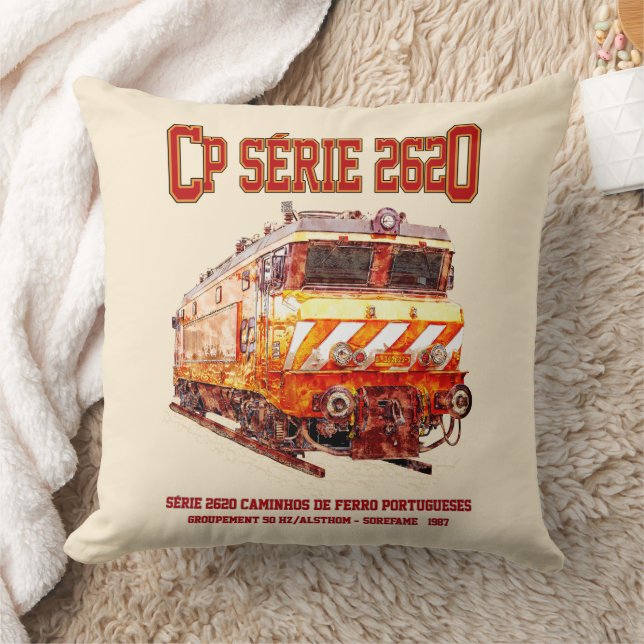 CP Serie 2620 elektrische locomotief. Nez-Casse Lo Kussen (Deken)