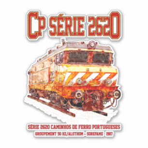 CP Serie 2620 elektrische locomotief. Nez-Casse Lo Sticker
