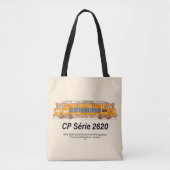 CP Serie 2620 elektrische locomotief. Nez-Casse Lo Tote Bag (Voorkant)