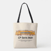 CP Serie 2620 elektrische locomotief. Nez-Casse Lo Tote Bag (Achterkant)