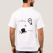 CP-Solvers: De wiskundige en de magiër T-shirt (Achterkant)