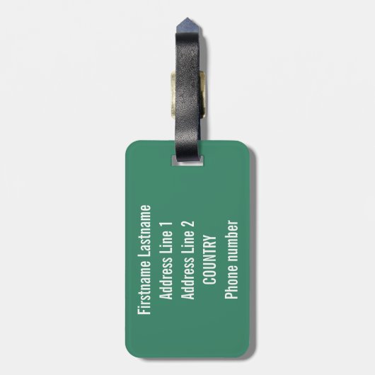 CPA aangepast bagagelabel (Achterkant verticaal)