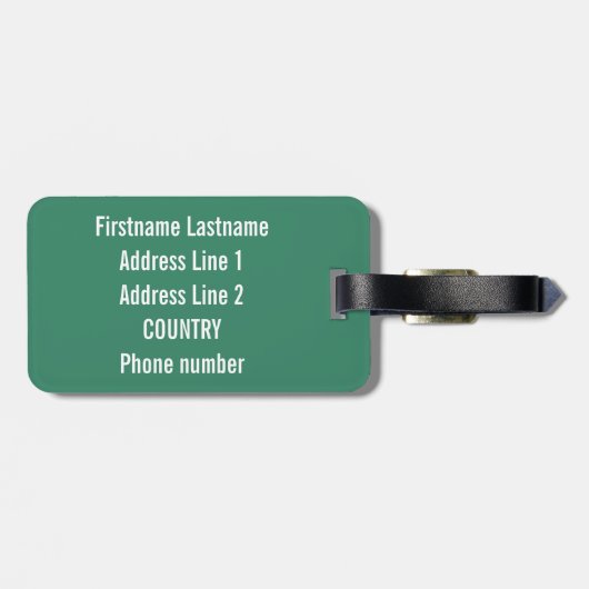 CPA aangepast bagagelabel (Achterkant horizontaal)