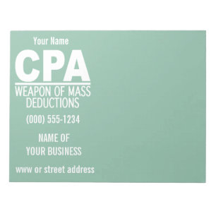 CPA aangepast notitieblok