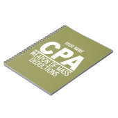 CPA aangepast notitieboek kleur (Linkerzijde)