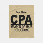 CPA aangepaste deken voor kleur en naam (Voorkant)