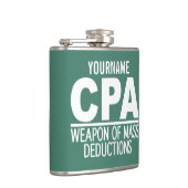 CPA aangepaste kleur- en monogram-kolf Heupfles (Rechts)