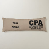 CPA aangepaste kleur- en naamlichaamskussen Lichaamskussen (Achterkant)