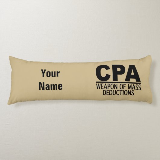 CPA aangepaste kleur- en naamlichaamskussen Lichaamskussen (Voorkant)