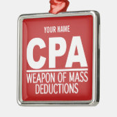 CPA aangepaste kleurversiering Metalen Ornament (Links)