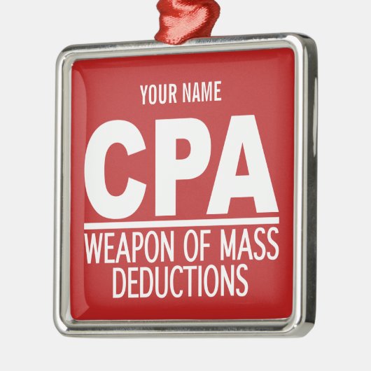 CPA aangepaste kleurversiering Metalen Ornament (Links)