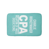 CPA aangepaste naam en kleurbadmatten Badmat (Voorkant)