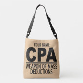 CPA aangepaste naam en kleurtassen Crossbody Tas (Achterkant)