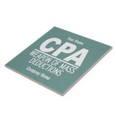 CPA aangepaste tegel van keramische kleurstoffen Tegeltje (Zijkant)