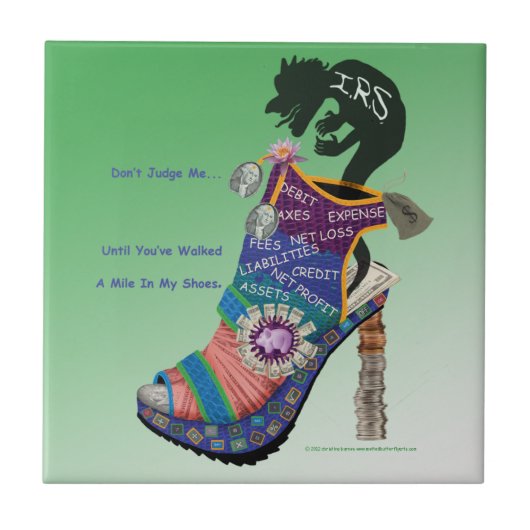 CPA/Accountant: Beoordeel me niet... Tegeltje (Voorkant)