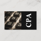 CPA Accountant Certified Public Accountants Visitekaartje (Achterkant)