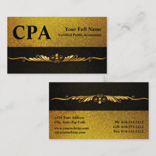 CPA Accountant Certified Public Accountants Visitekaartje