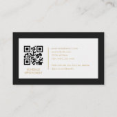 CPA Accountant Minimalist Company Logo QR Code Visitekaartje (Achterkant)