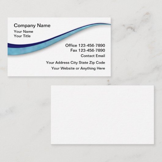 CPA Accountant Modern Business Cards Design Visitekaartje (Voorkant / Achterkant)