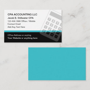 CPA-accountant moderne visitekaartjes