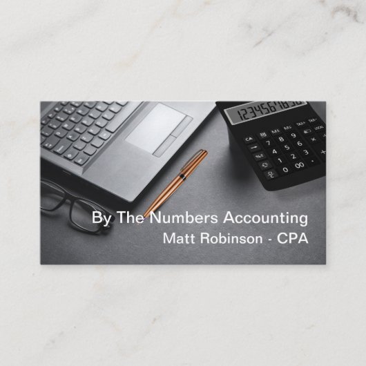 CPA Accountant Moderne Visitekaartjes (Voorkant)