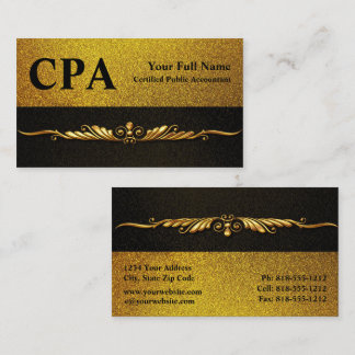 CPA Accountant Openbaar Gecertificeerde Accountant Visitekaartje