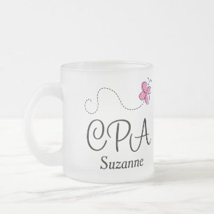 CPA Accountant Personalized Mug Gift for her Matglas Koffiemok