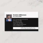 CPA | Accountant Professional Black | Gold Busine Visitekaartje (Voorkant)