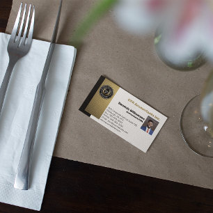 CPA   Accountant Professional Black   Goud Visitekaartje