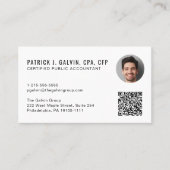 CPA-accountant QR-code foto Visitekaartje (Voorkant)