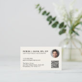 CPA-accountant QR-code foto Visitekaartje (Staand voorkant)