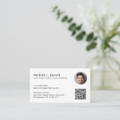 CPA-accountant QR-code foto Visitekaartje (Staand voorkant)
