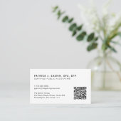 CPA-accountant QR-code Visitekaartje (Staand voorkant)