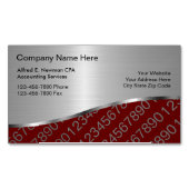 CPA Accountant Visitekaartje Magneten (Voorkant)