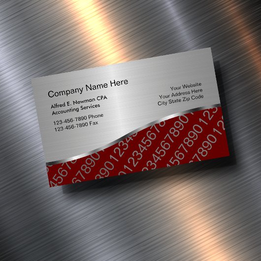 CPA Accountant Visitekaartje Magneten