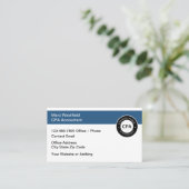 CPA Accountant Visitekaartjes Ontwerp (Staand voorkant)