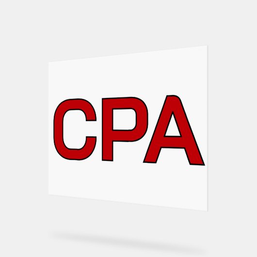 Cpa Acryl Bord (Hoek)